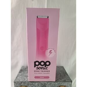 Pop Sonic Edge Unisex Rechargeable Shaver with 4 Attachments PINK